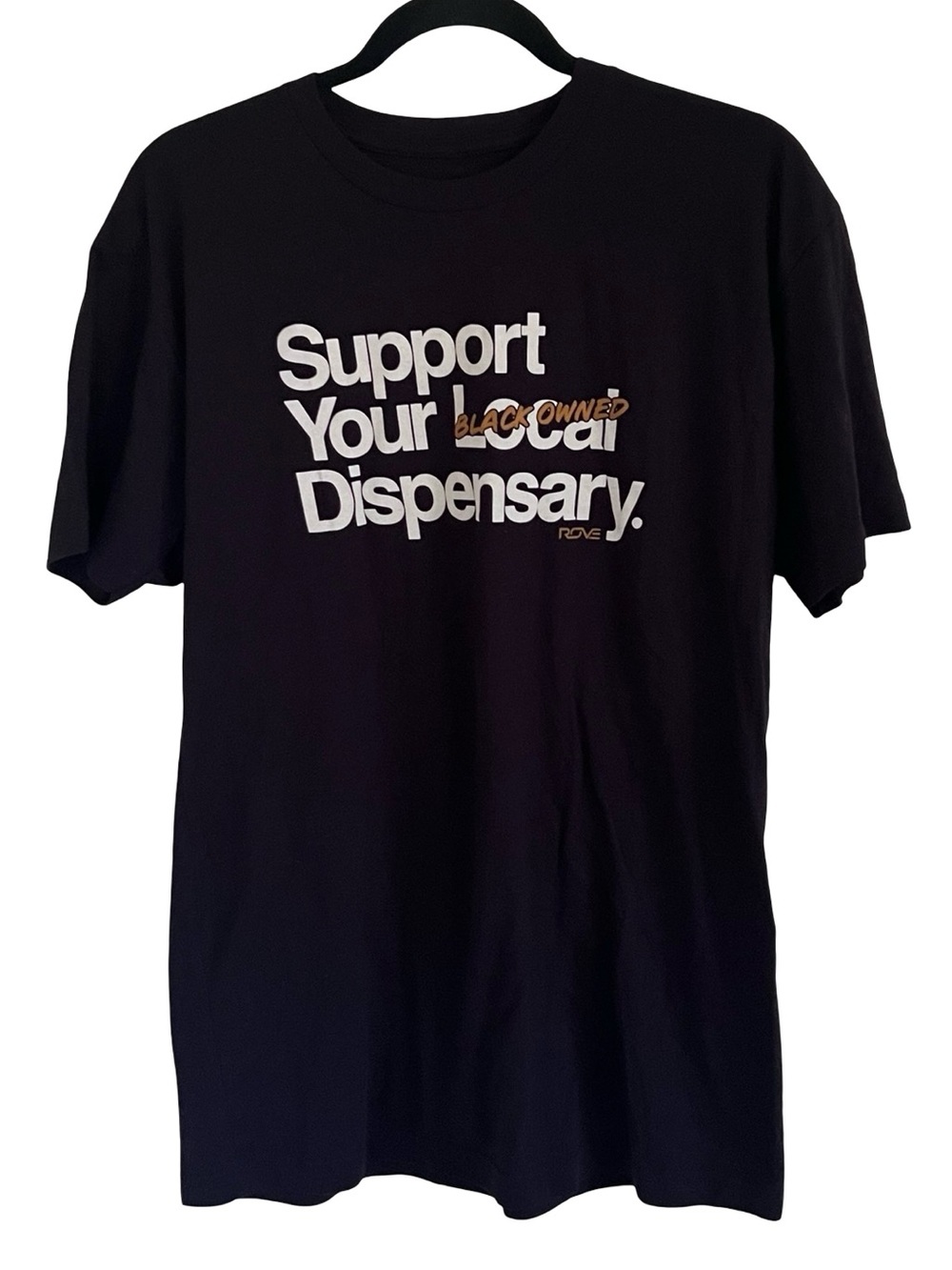 Black Rove Short Sleeve T Shirt Tee Medium